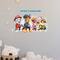 RoomMates Paw Patrol Peel & Stick Giant Wall Decal Set with Alphabet